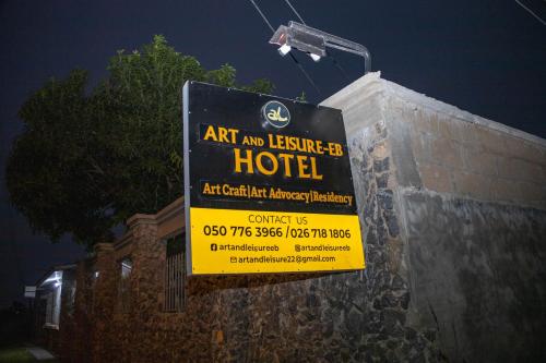 Certifikát, hodnocení, plakát nebo jiný dokument vystavený v ubytování Art and Leisure-EB Hotel