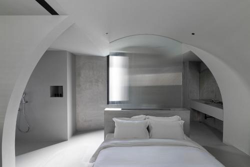מיטה או מיטות בחדר ב-山久蒔x勺光