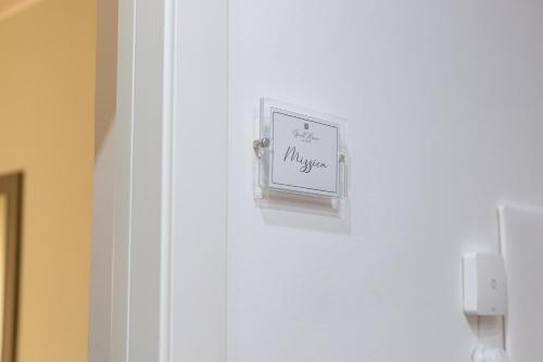 a door with a sign that reads myspace on it at Guest House Al Viale in Caltagirone