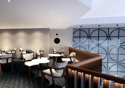 Ristorante o altro punto ristoro di Luxury Living 3 Bedroom Apartment with Garden Terrace and Private Balcony