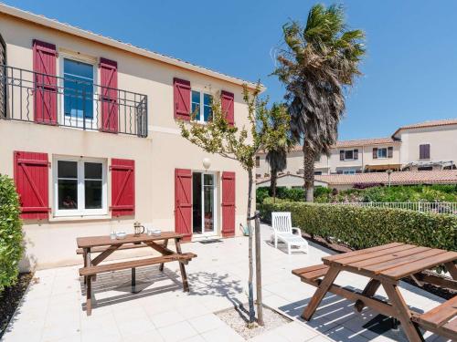 Pavillon 5 pièces avec piscine, terrasse et WIFI - 8 pers, Narbonne-Plage - FR-1-409-28