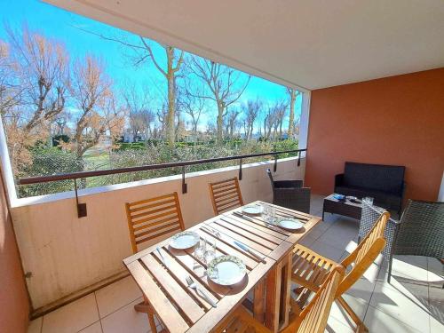 Appartement cosy 2 pièces avec accès direct plage, piscine et parking privé à Marseillan - FR-1-326-512