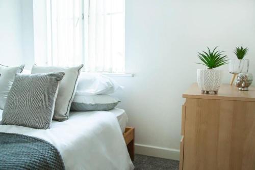 Posezení v ubytování Cosy 2-Bedroom Flat in Warrington