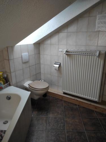 Koupelna v ubytování Ferienwohnung Gartenblick