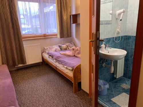 Kúpeľňa v ubytovaní Willa Pod Górami