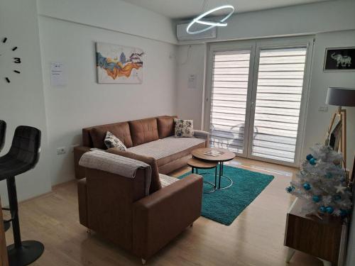 Posezení v ubytování Apartment Moki