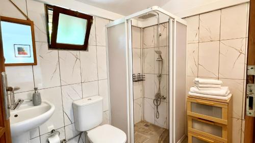 Koupelna v ubytování Maki Inn Çıralı
