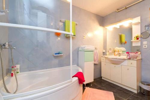 Ένα μπάνιο στο Deluxe Trsje Apartments