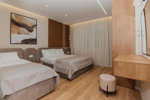 Llit o llits en una habitació de Luxurious Dreamy seaside apartment