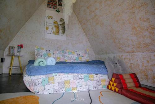 Кровать или кровати в номере SZ Samui Glamping