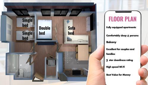 Sidemersey Livings- Convenient and Accessible 1-Bedroom Flat with a View, Central Liverpool photo 16