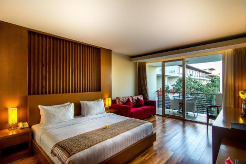 Seminyak Square Hotel And Villasにあるベッド