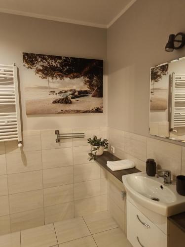 Koupelna v ubytování Apartamenty EDK