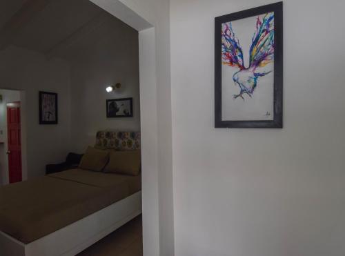 Postel nebo postele na pokoji v ubytování Frenz