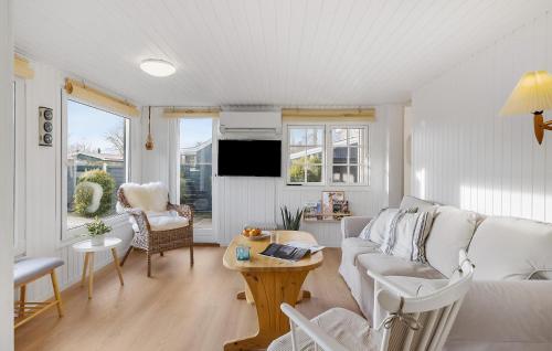 TV a/nebo společenská místnost v ubytování Stunning Home In Hadsund With Wifi