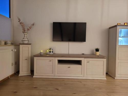 TV a/nebo společenská místnost v ubytování Watt´ne Bude in Büsum