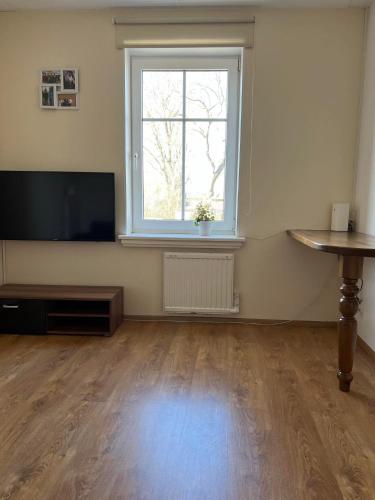 Televizors / izklaižu centrs naktsmītnē Small studio apartment