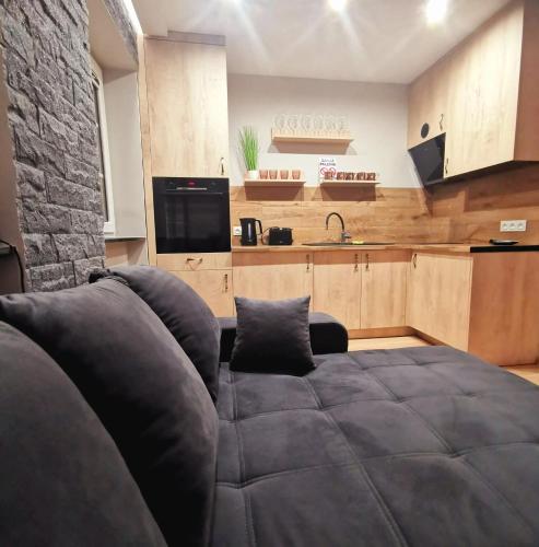 Dapur atau dapur kecil di Rynek 23 LUX, apartament z widokiem na ratusz , parking free pod domem