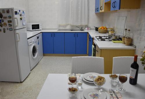 Kuchyň nebo kuchyňský kout v ubytování Villa Seaside