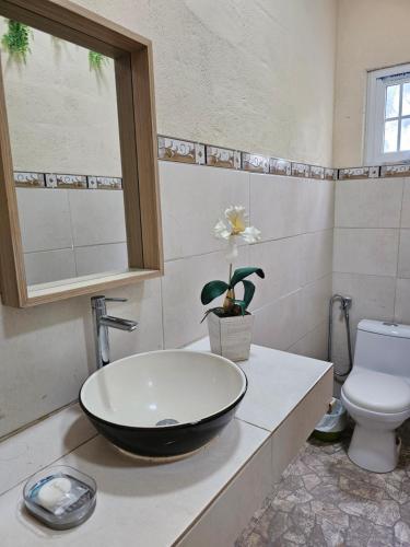 Koupelna v ubytování Casa Neblinas