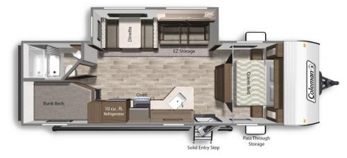 a floor plan of a tiny house at Beautiful Camper on quiet lot in the foothills of Western NC in Rutherfordton