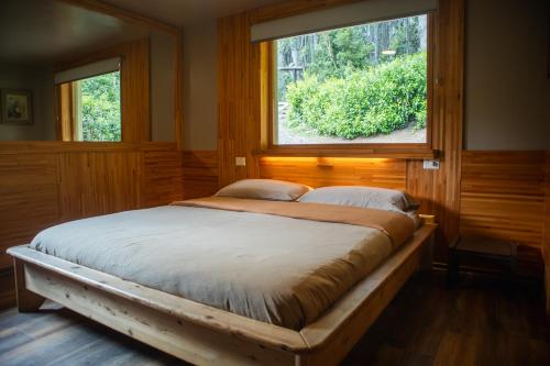 Cama o camas de una habitación en Arrayanes