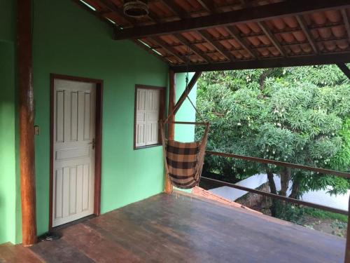 Balkoni atau teres di Pousada Caminho do Ribeirão
