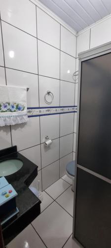 casa da Gilvana tesisinde bir banyo