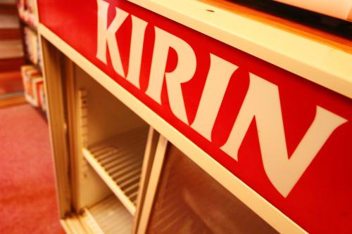a close up of a krispy kreme refrigerator at 民宿ふくだ in Minamiōsaka