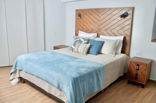 Ένα ή περισσότερα κρεβάτια σε δωμάτιο στο Hermoso Apartamento Completamente Equipado