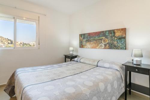 Postel nebo postele na pokoji v ubytování Urbanización Las Torres