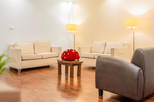 Un lugar para sentarse en Bonanza Addis Hotel