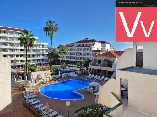 a view of the pool at the w hotel at Las Americas - 2 bedrooms - Flayla-A in Arona