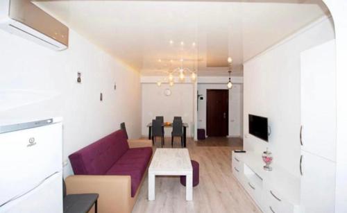 TV a/nebo společenská místnost v ubytování Excellent apartment in the Republic Square Pushkin 3