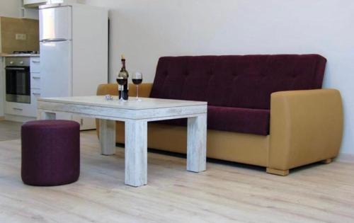 Posezení v ubytování Excellent apartment in the Republic Square Pushkin 3