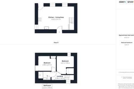 Půdorys ubytování Host & Stay - Himmell