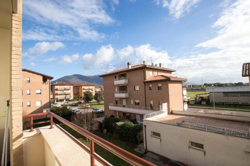 a view from the balcony of a building at Appartamento SERGIO LUXURY CENTRO parking free in Santa Maria degli Angeli