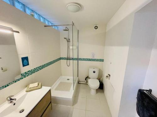 Vonios kambarys apgyvendinimo įstaigoje Quinta Da Horta