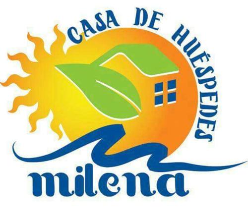 ein Logo für eine Schule in milena in der Unterkunft Casa de Huespedes Milena in Puerto Baquerizo Moreno