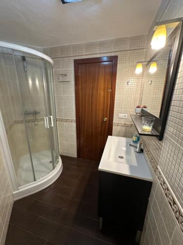 Ванная комната в bonito apartamento matalascañas