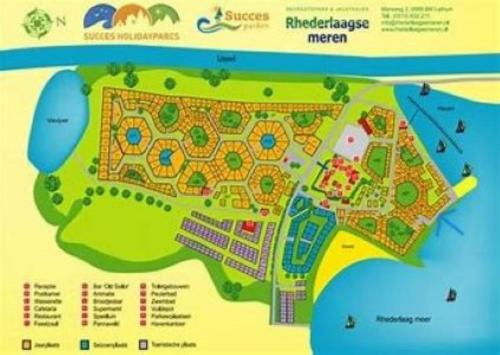 a map of a resort at Tiny Haus Auszeit am See in Lathum