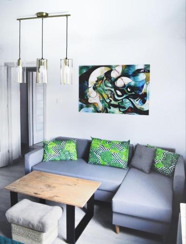 Ruang duduk di Apartament Aleksandra