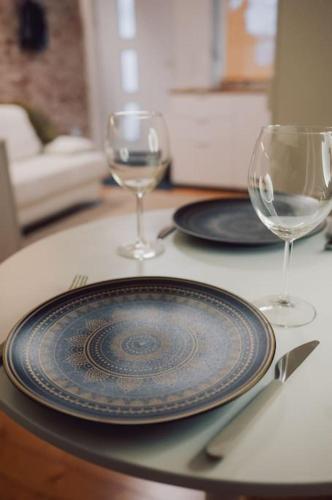 Χώρος καθιστικού στο Suite 13 Loft mit Terrasse