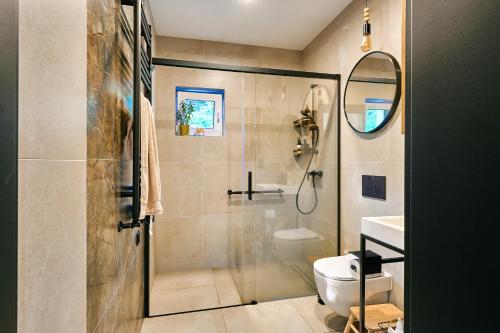 Ванна кімната в Las Granda's wypocznij na Roztoczu