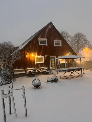 L'établissement Halmstad Gårdshotell en hiver