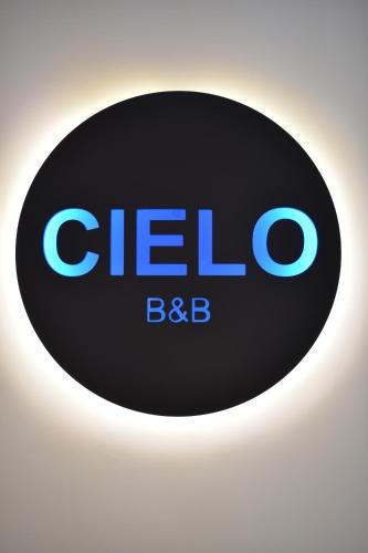 a close up of a circle with the intel logo at Cielo B&B in Crotone