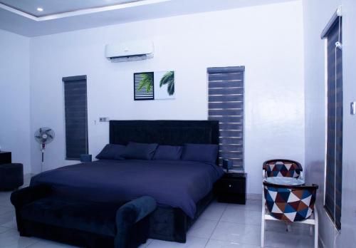 Postel nebo postele na pokoji v ubytování 4 bedroom fully detached duplex in Lekki Lagos