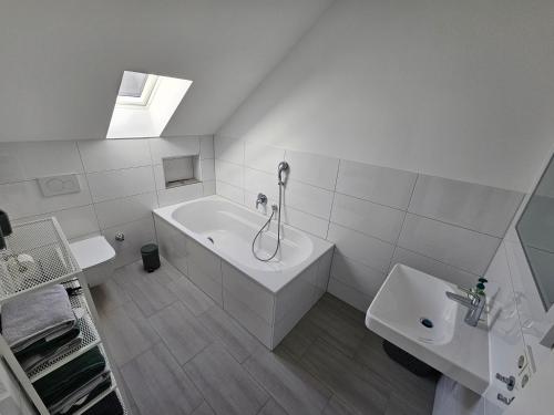 Koupelna v ubytování Ferienwohnung Eule
