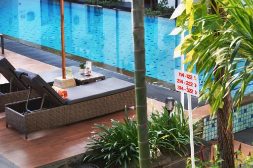 Swimmingpoolen hos eller tæt på HARRIS Hotel Kuta Tuban Bali