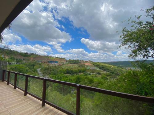 a view from the balcony of a house at AP alto da serra Villas 104A in Bananeiras